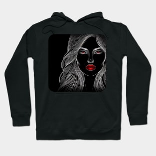 Artistic Face Lineart #2 Hoodie